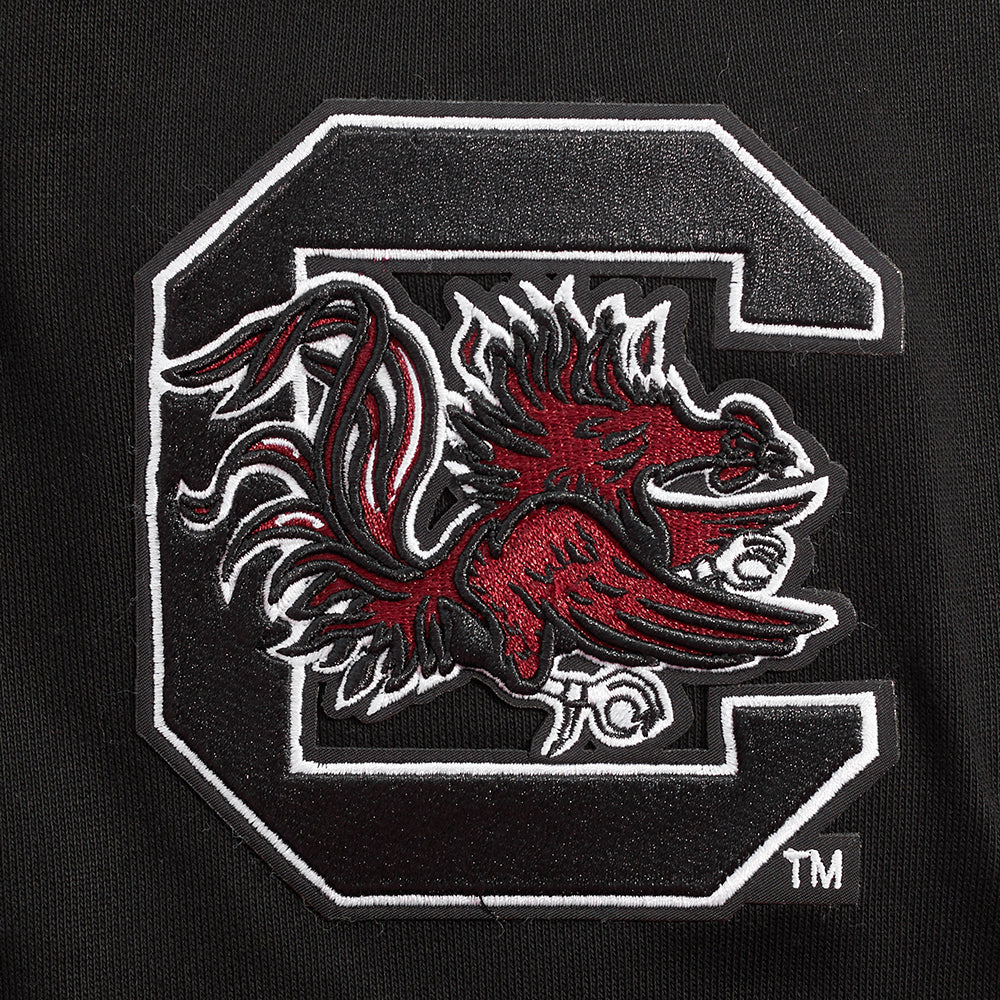 UNIVERSITY OF SOUTH CAROLINA CLASSIC MEN'S STACKED LOGO CREWNE (BLACK) - Image 7