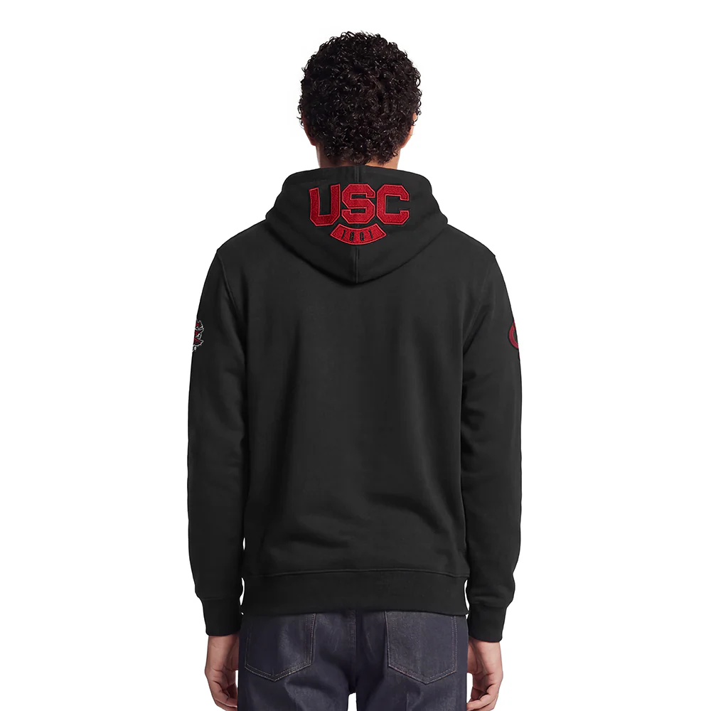UNIVERSITY OF SOUTH CAROLINA CLASSIC MEN'S PULLOVER HOODIE (BLACK) - Image 2