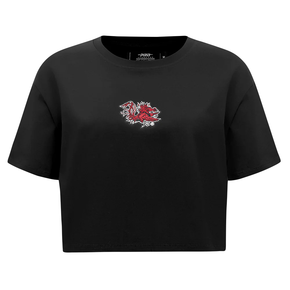 COLLEGE UNIVERSITY OF SOUTH CAROLINA WINGSPAN WOMEN'S SJ BOXY TEE (BLACK) - Image 3