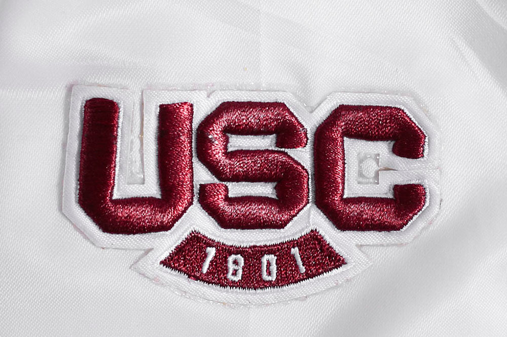 UNIVERSITY OF SOUTH CAROLINA CLASSIC WOMEN'S RIB SATIN JACKET (WHITE/BLACK) - Image 9