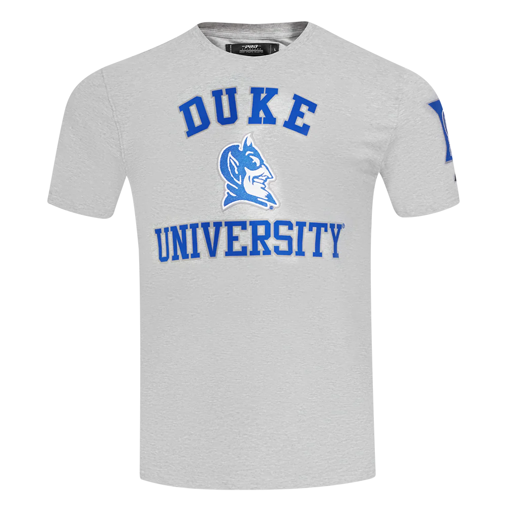 DUKE UNIVERSITY CLASSIC MEN'S STACKED LOGO TEE (HEATHER GREY)