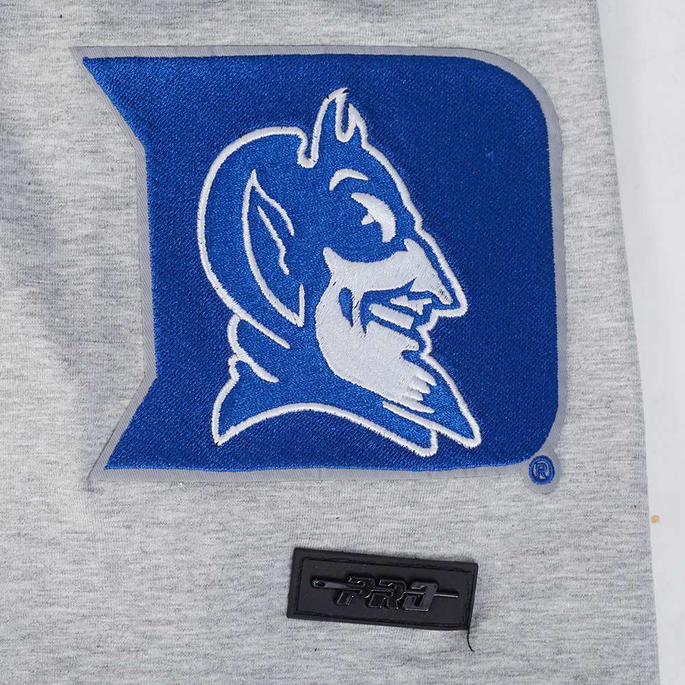 DUKE UNIVERSITY CLASSIC MEN'S STACKED LOGO TEE (HEATHER GREY) - Image 6