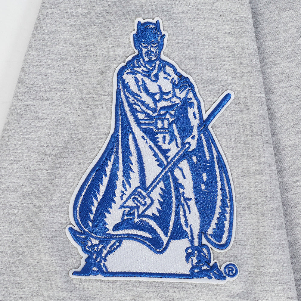 DUKE UNIVERSITY CLASSIC MEN'S STACKED LOGO TEE (HEATHER GREY) - Image 7