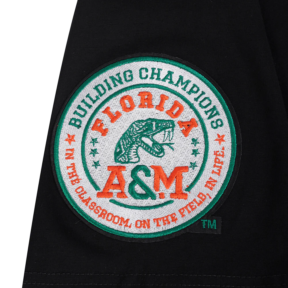 FLORIDA A&M UNIVERSITY CLASSIC MEN'S STACKED LOGO TEE (BLACK) - Image 11