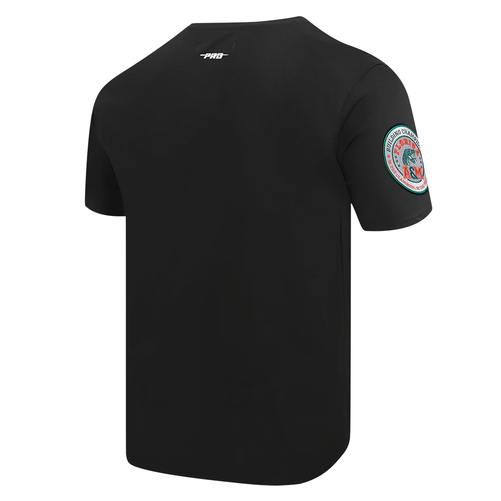 FLORIDA A&M UNIVERSITY CLASSIC MEN'S STACKED LOGO TEE (BLACK) - Image 8
