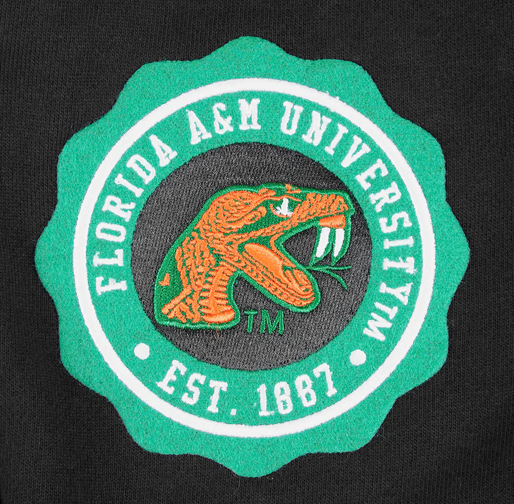 COLLEGE FLORIDA A&M UNIVERSITY CREST EMBLEM MEN'S FLC SHORT (BLACK) - Image 6