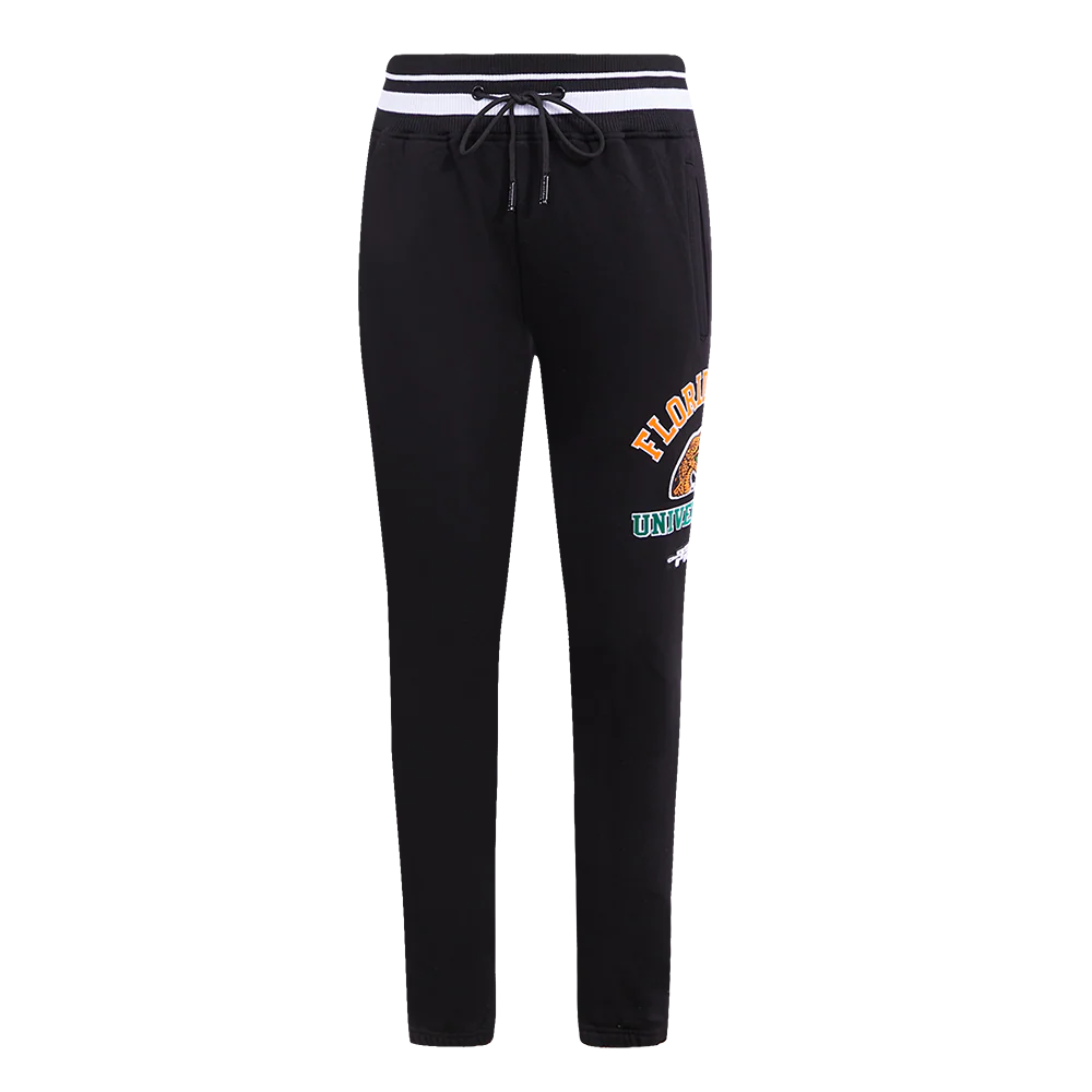 FLORIDA A&M UNIVERSITY CLASSIC MEN'S STACKED LOGO SWEATPANT (BLACK) - Image 2