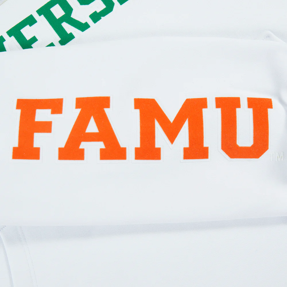 FLORIDA A&M UNIVERSITY CLASSIC MEN'S STACKED LOGO PULLOVER HOODIE (HEATHER GRAY/BLACK) - Image 6