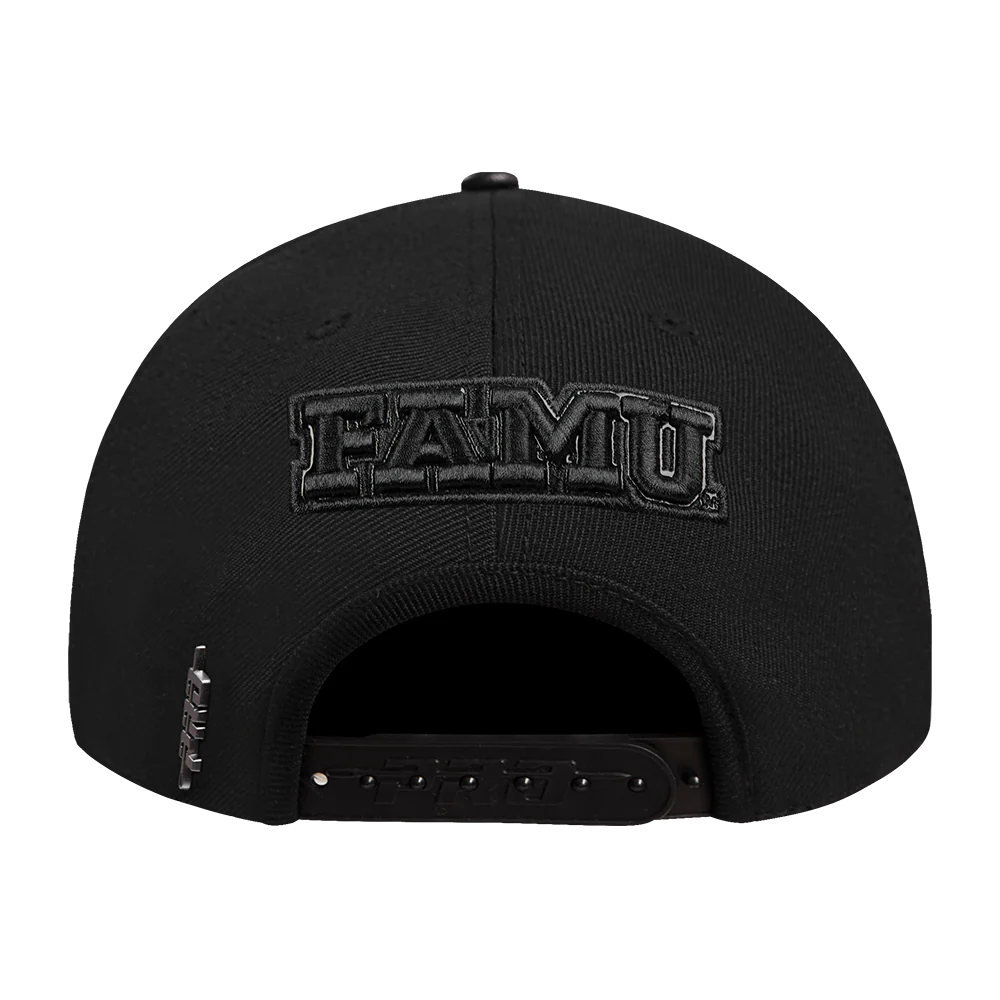 FLORIDA A&M UNIVERSITY TRIPLE BLACK SNAPBACK (TRIPLE BLACK) - Image 4