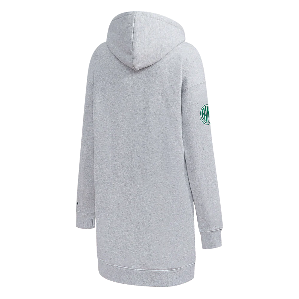 FLORIDA A&M UNIVERSITY CLASSIC FLEECE HOODIE DRESS (HEATHER GREY) - Image 4