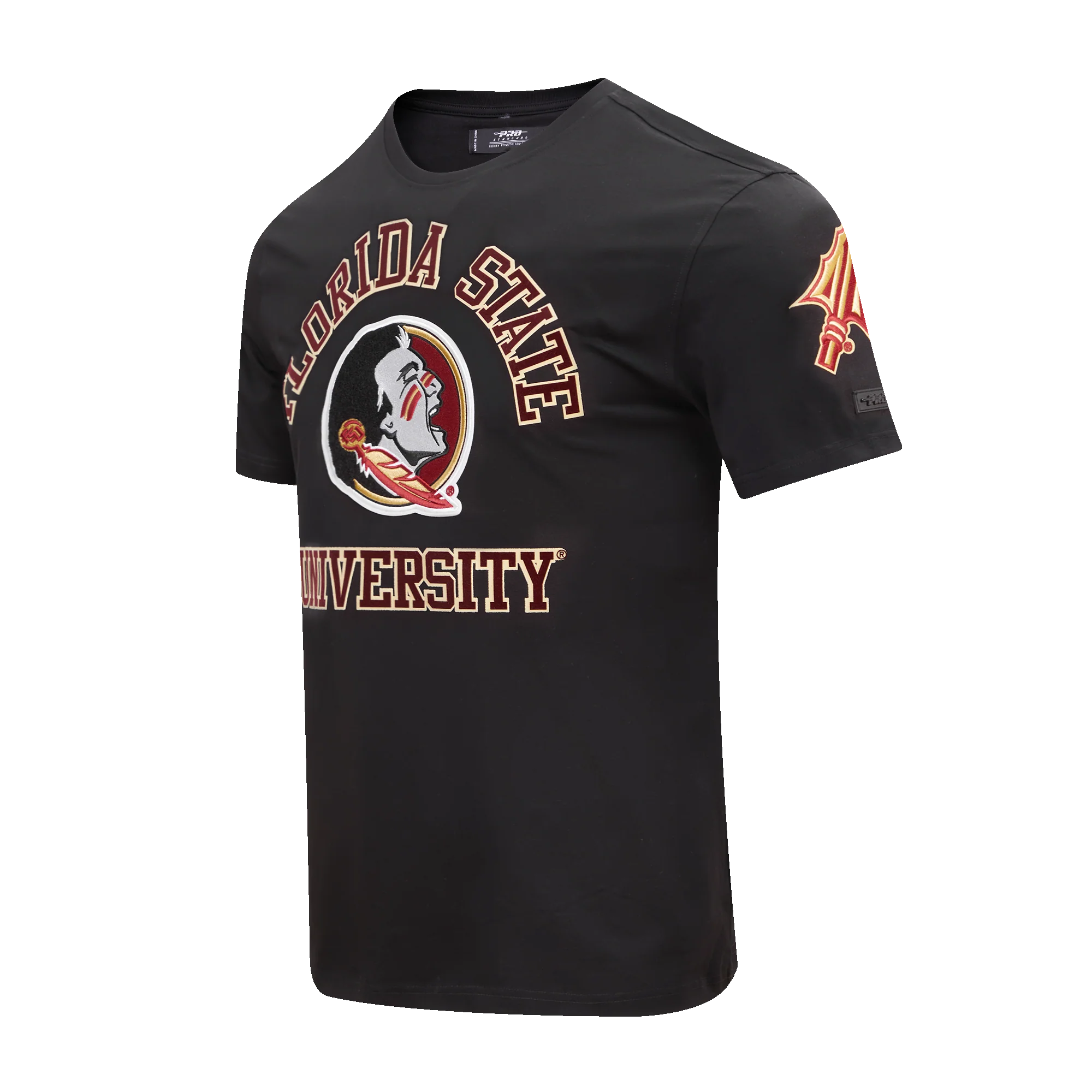 FLORIDA STATE UNIVERSITY CLASSIC MEN'S STACKED LOGO TEE (BLACK) - Image 11