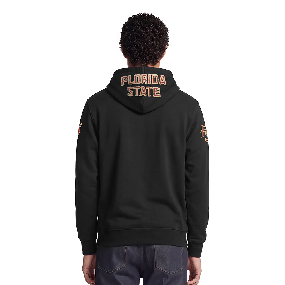 FLORIDA STATE UNIVERSITY CLASSIC MEN'S PULLOVER HOODIE (BLACK) - Image 2