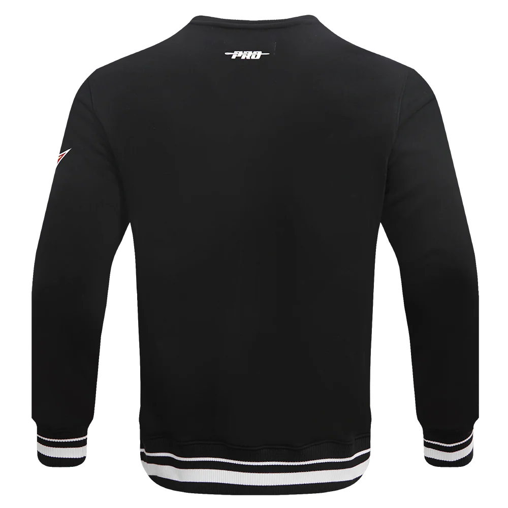 FLORIDA STATE UNIVERSITY CLASSIC MEN'S STACKED LOGO CREWNECK (BLACK) - Image 3