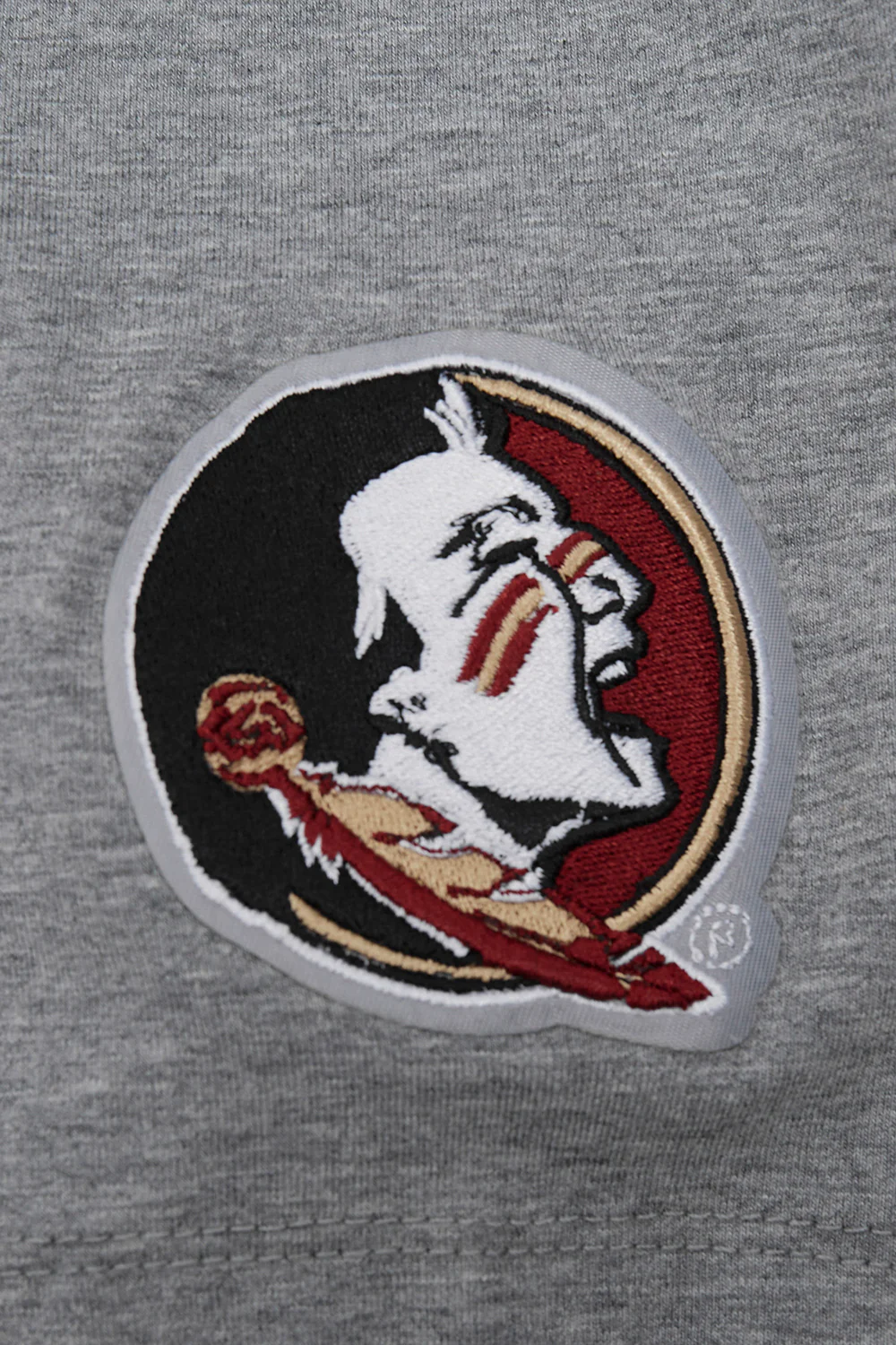 Florida State University NEUTRAL WOMEN'S SJ BOXY TEE (DARK HEATHER GRAY) - Image 6