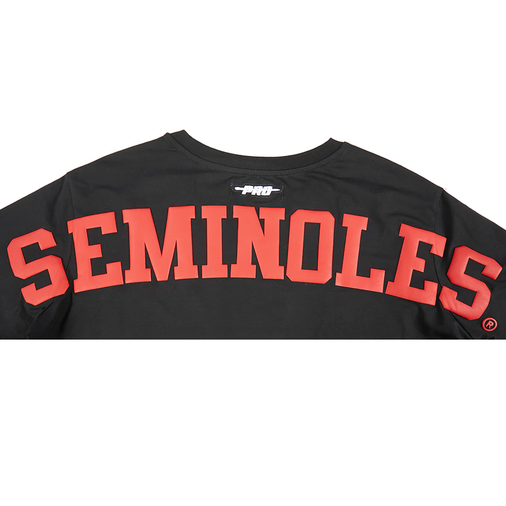 COLLEGE FLORIDA STATE UNIVERSITY WINGSPAN WOMEN'S SJ BOXY TEE (BLACK) - Image 10