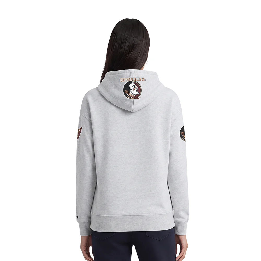 FLORIDA STATE UNIVERSITY CLASSIC WOMEN'S FLC PO HOODIE (HEATHER GREY) - Image 2