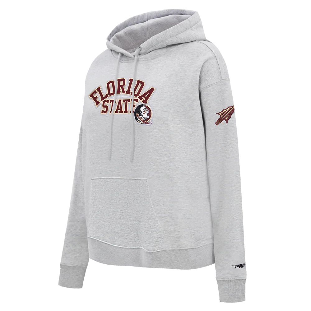 FLORIDA STATE UNIVERSITY CLASSIC WOMEN'S FLC PO HOODIE (HEATHER GREY) - Image 4