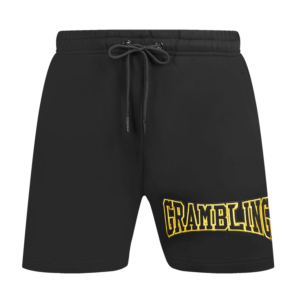 COLLEGE GRAMBLING STATE UNIVERSITY CREST EMBLEM MEN'S FLC SHORT (BLACK) - Image 2