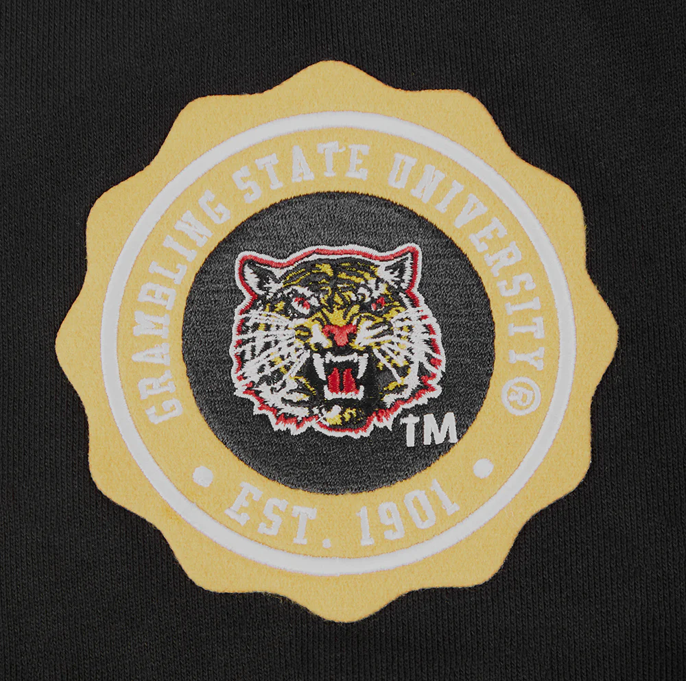 COLLEGE GRAMBLING STATE UNIVERSITY CREST EMBLEM MEN'S FLC SHORT (BLACK) - Image 6