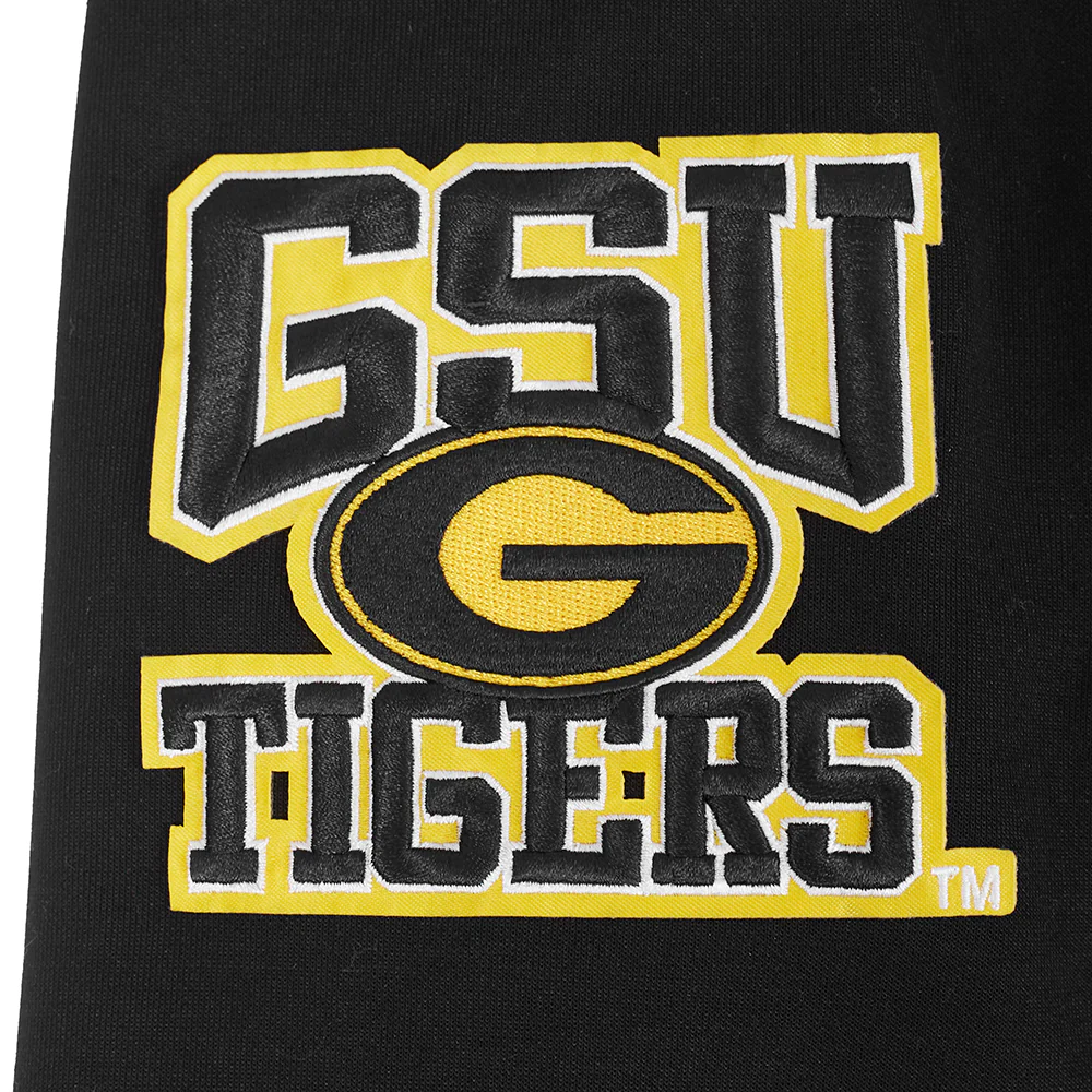 GRAMBLING STATE UNIVERSITY CLASSIC MEN'S FULL ZIP PULLOVER HOODIE (BLACK) - Image 8