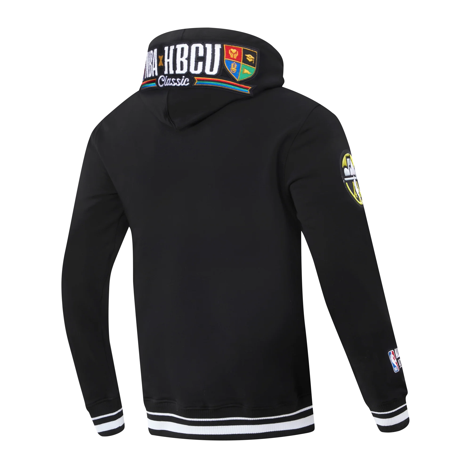 NBA X HBCU ALL STAR 2023 MEN'S GRAMBLING RIB FLC PO HOODIE (BLACK) - Image 3