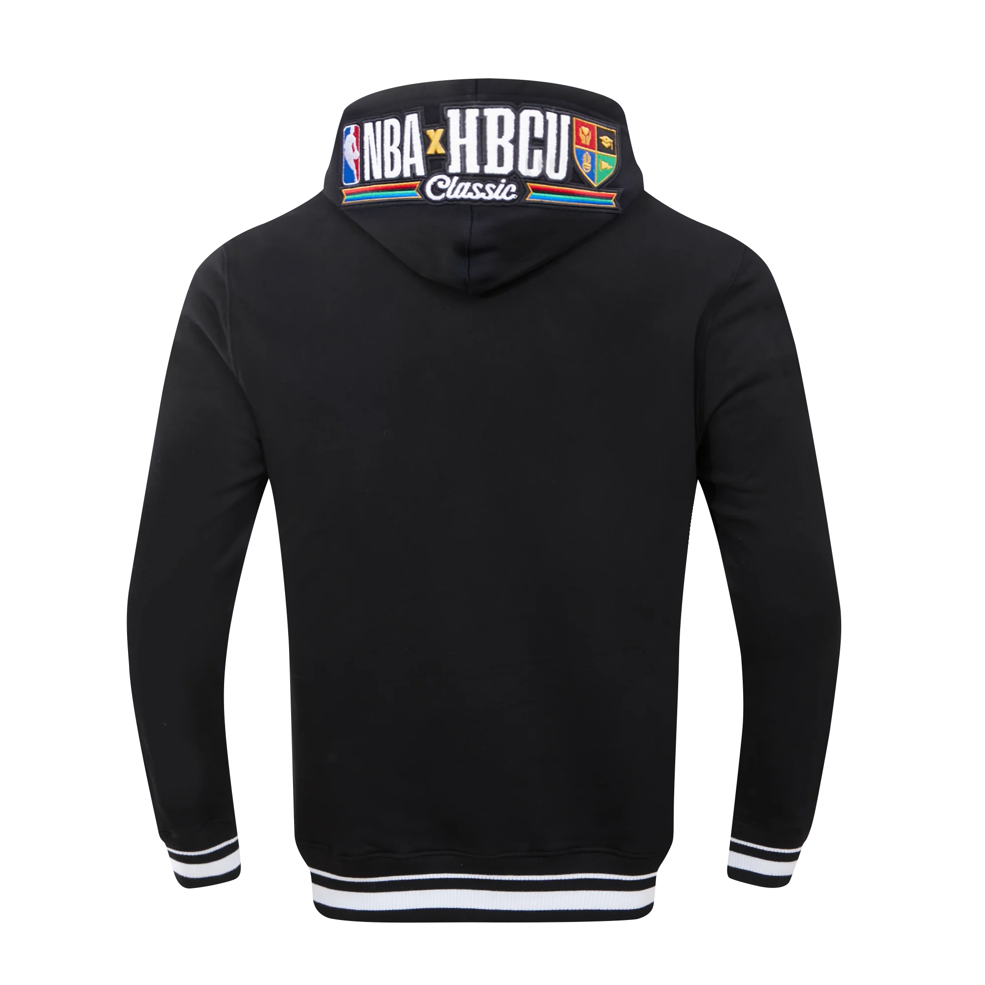 NBA X HBCU ALL STAR 2023 MEN'S GRAMBLING RIB FLC PO HOODIE (BLACK) - Image 4