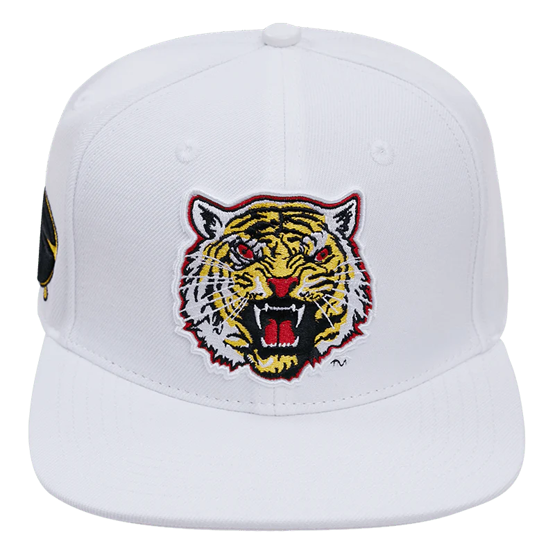 GRAMBLING STATE UNIVERSITY CLASSIC UNISEX WOOL SNAPBACK HAT (WHITE)