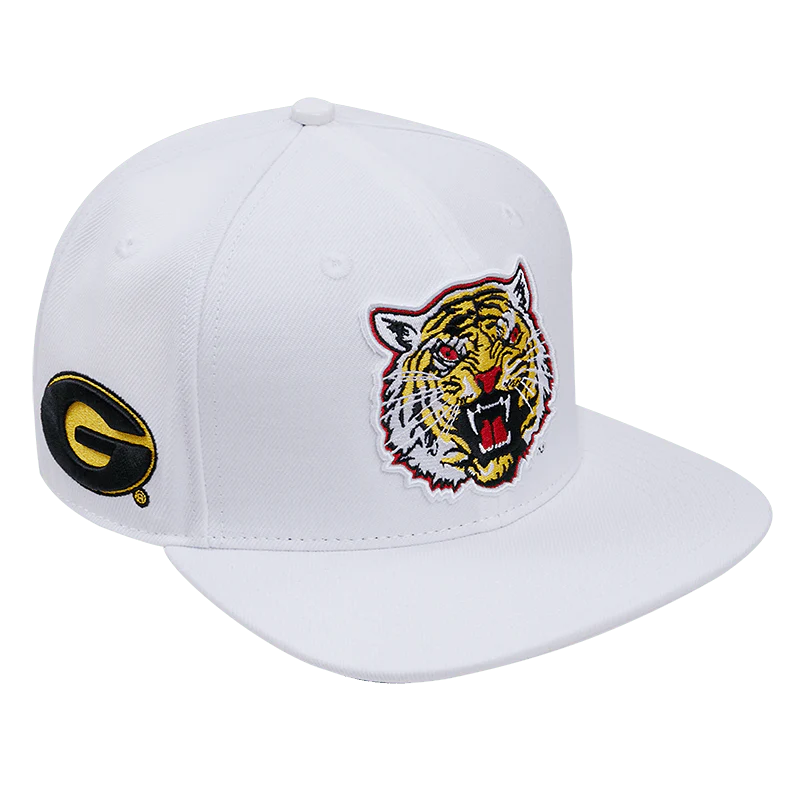 GRAMBLING STATE UNIVERSITY CLASSIC UNISEX WOOL SNAPBACK HAT (WHITE) - Image 2