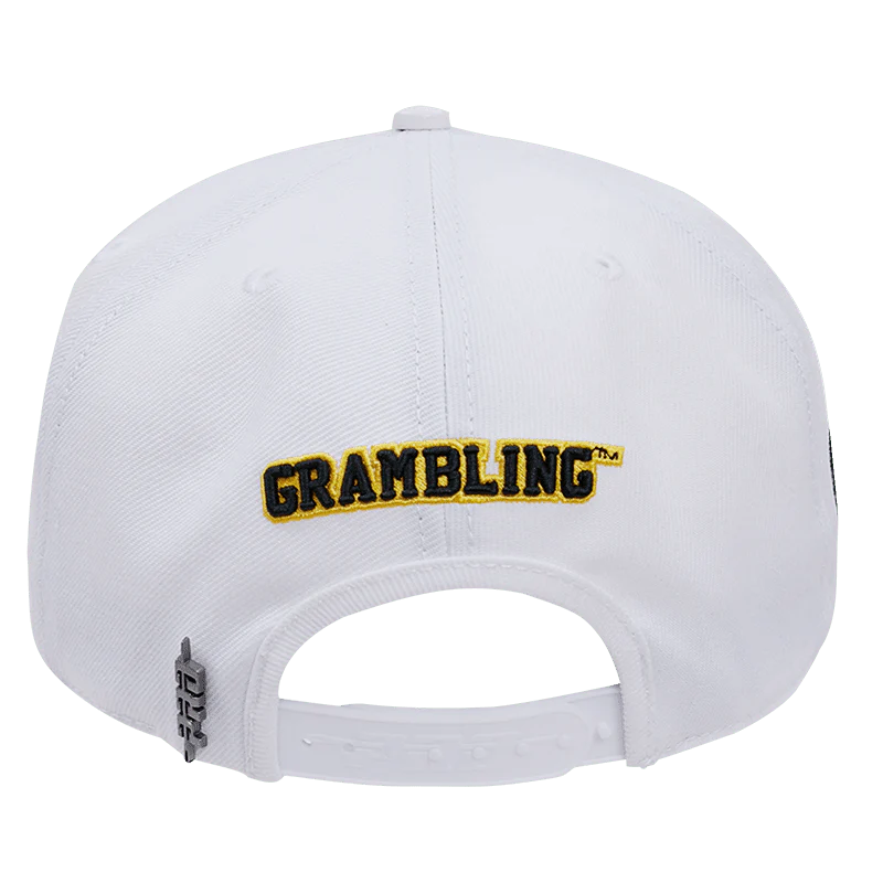 GRAMBLING STATE UNIVERSITY CLASSIC UNISEX WOOL SNAPBACK HAT (WHITE) - Image 4