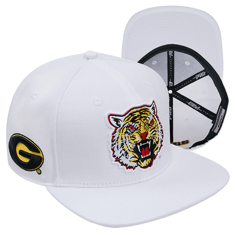 GRAMBLING STATE UNIVERSITY CLASSIC UNISEX WOOL SNAPBACK HAT (WHITE) - Image 6