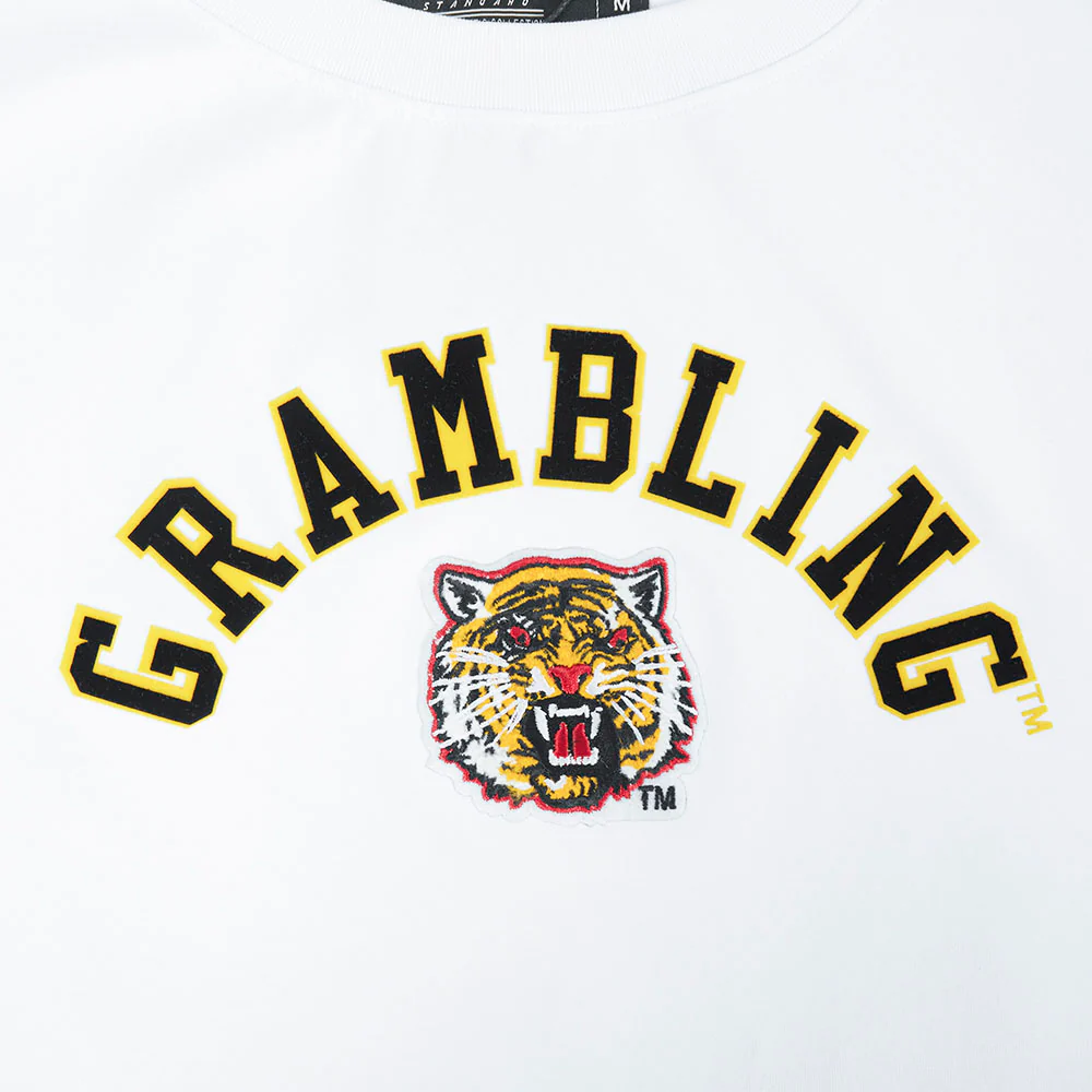 COLLEGE GRAMBLING STATE UNIVERSITY CLASSIC WOMEN'S SJ BOXY TEE (WHITE) - Image 9