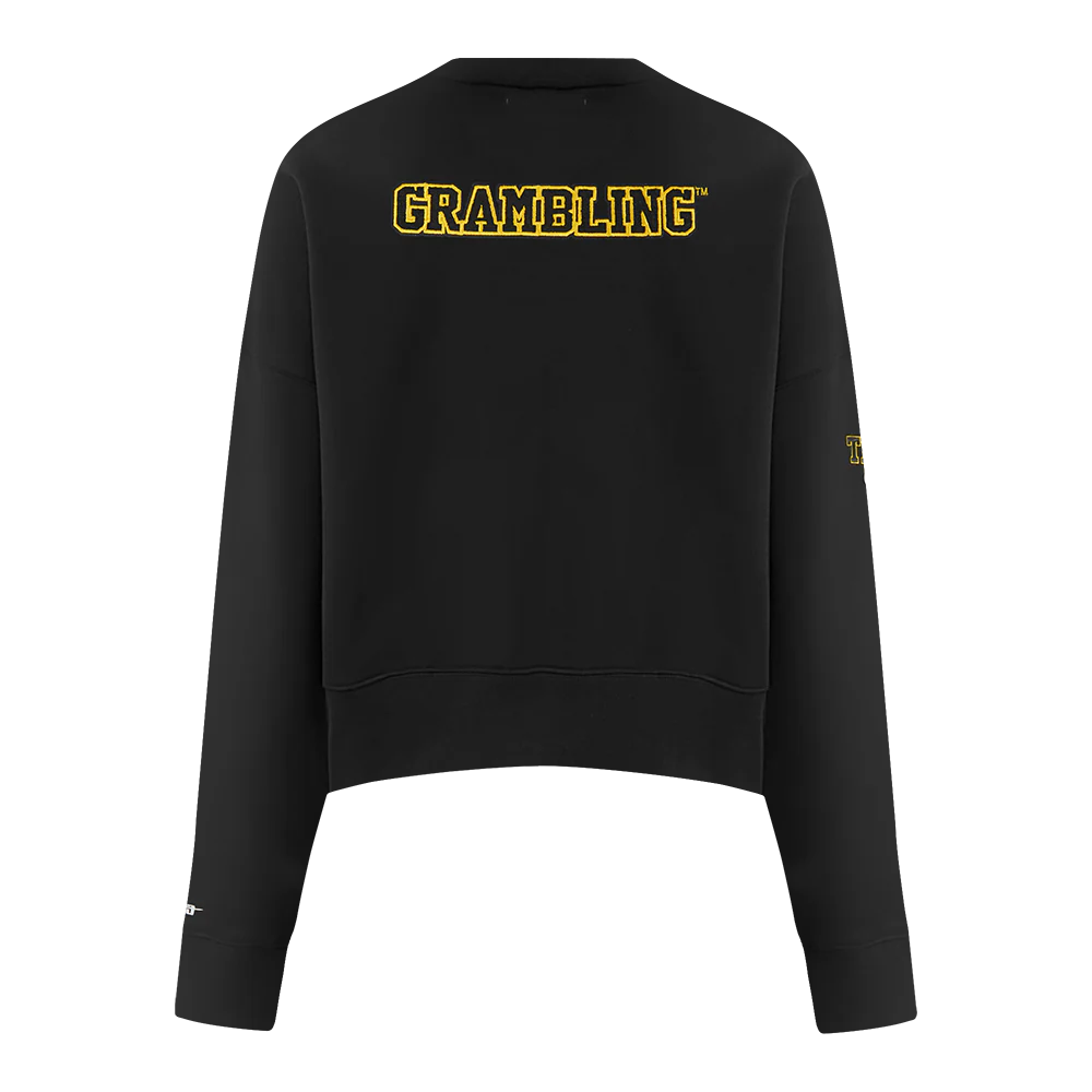 GRAMBLING STATE UNIVERSITY CLASSIC FLEECE CREWNECK (BLACK) - Image 5
