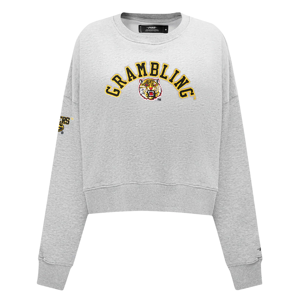 GRAMBLING STATE UNIVERSITY CLASSIC FLEECE CREWNECK (HEATHER GREY) - Image 3
