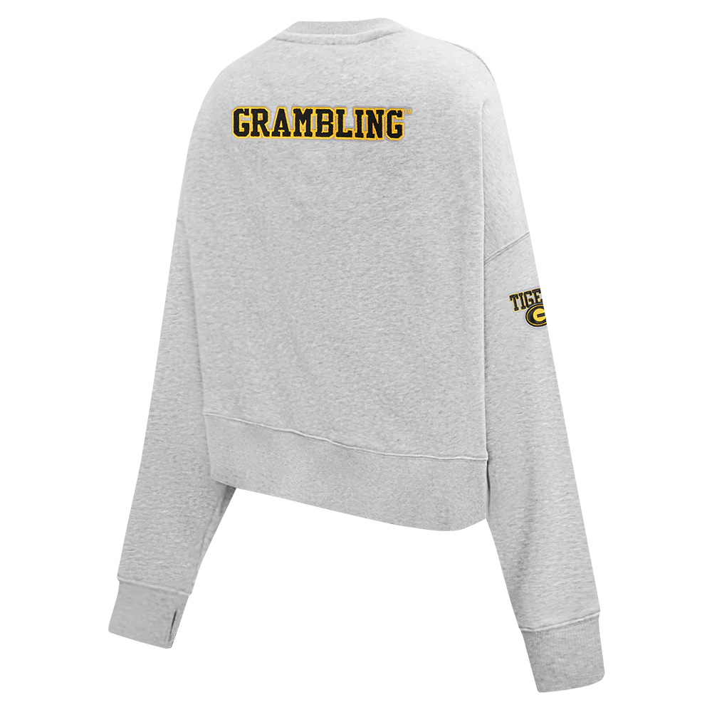 GRAMBLING STATE UNIVERSITY CLASSIC FLEECE CREWNECK (HEATHER GREY) - Image 6