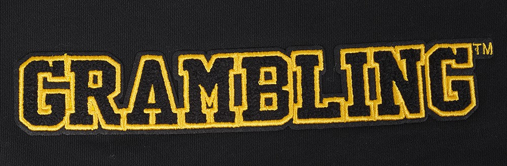 GRAMBLING STATE UNIVERSITY CLASSIC FLEECE CROPPED PULLOVER HOODIE (BLACK) - Image 8