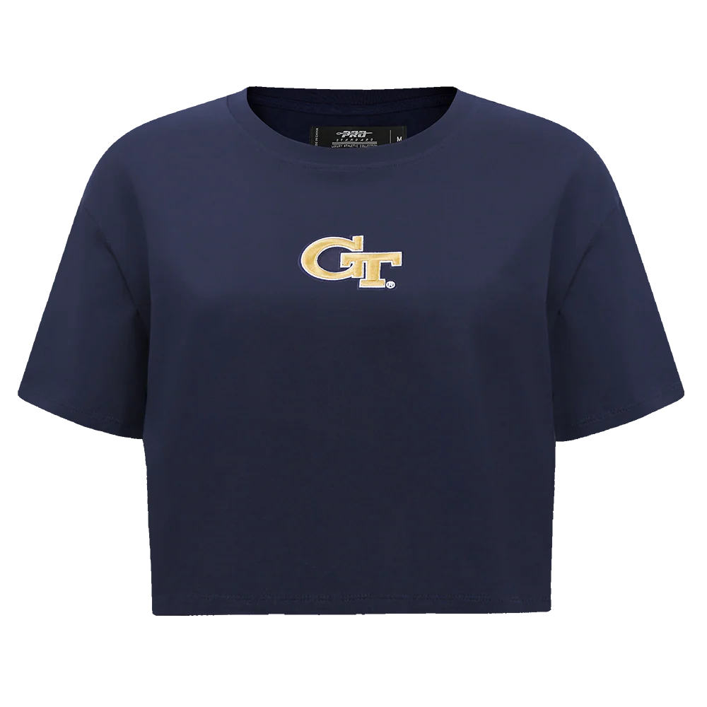 COLLEGE GEORGIA TECH WINGSPAN WOMEN'S SJ BOXY TEE (MIDNIGHT NAVY) - Image 3