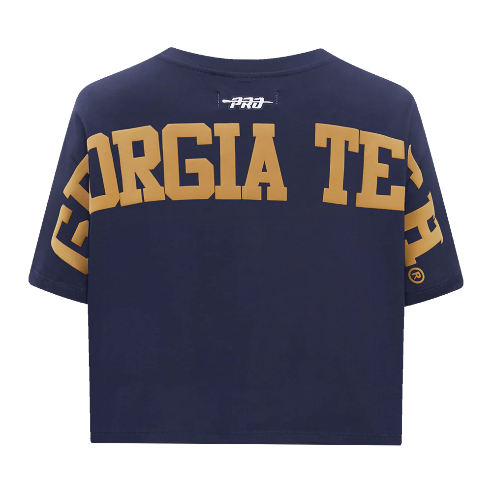 COLLEGE GEORGIA TECH WINGSPAN WOMEN'S SJ BOXY TEE (MIDNIGHT NAVY) - Image 5