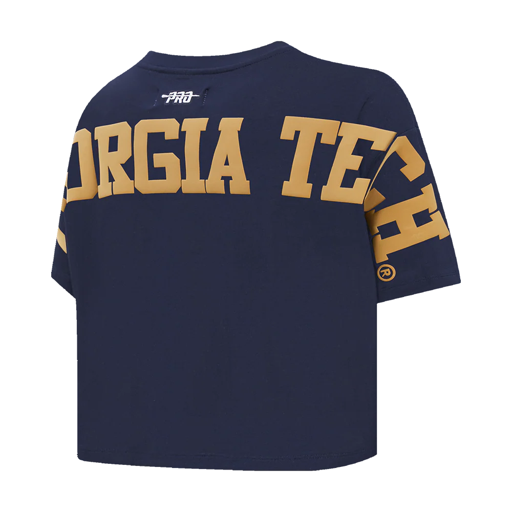 COLLEGE GEORGIA TECH WINGSPAN WOMEN'S SJ BOXY TEE (MIDNIGHT NAVY) - Image 6