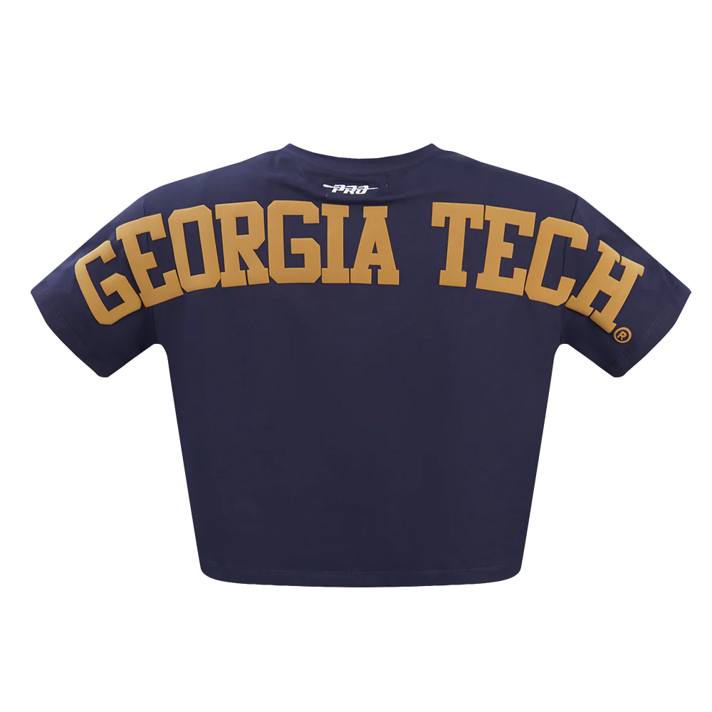 COLLEGE GEORGIA TECH WINGSPAN WOMEN'S SJ BOXY TEE (MIDNIGHT NAVY) - Image 7