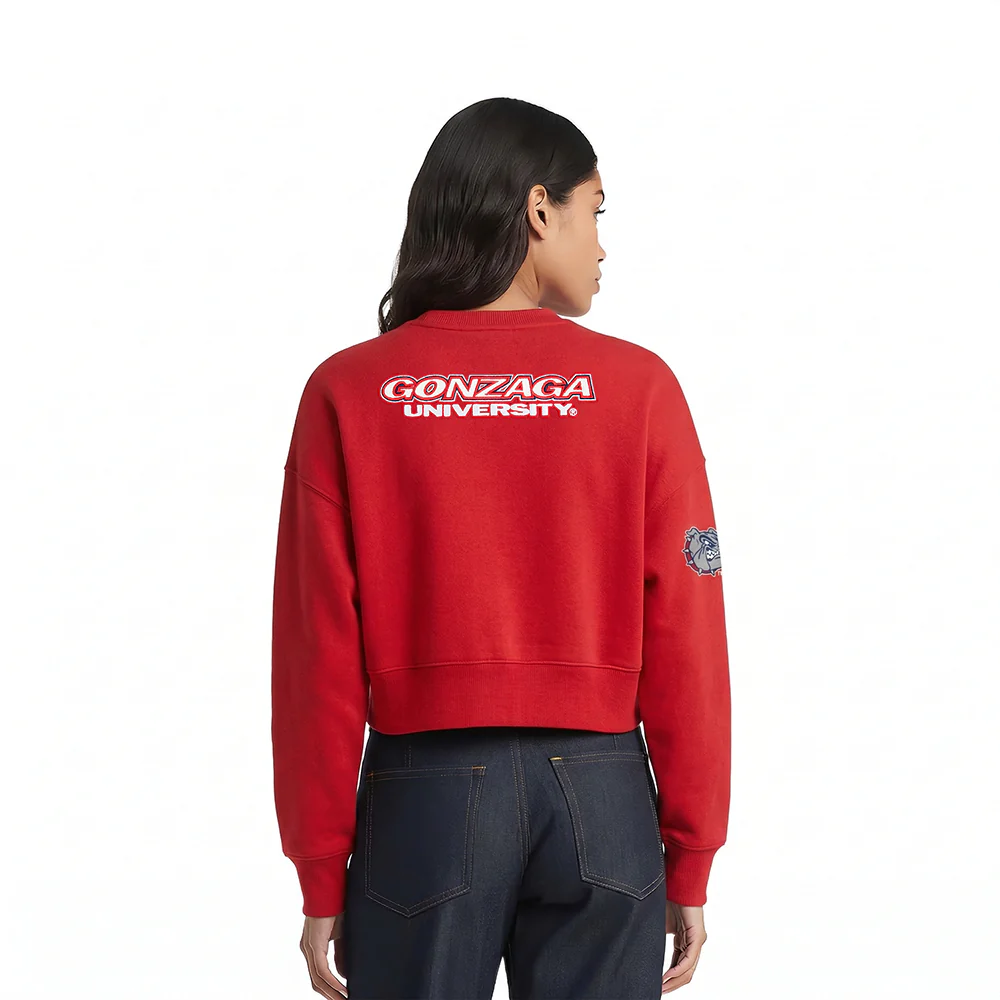 GONZAGA UNIVERSITY CLASSIC FLEECE CREWNECK (RED) - Image 2