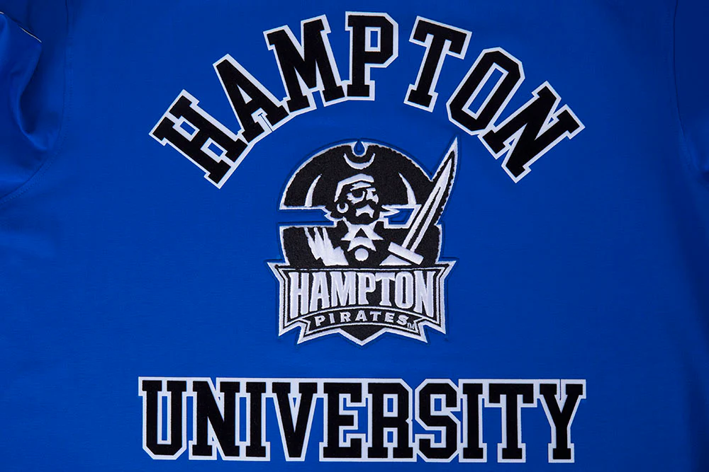 HAMPTON UNIVERSITY CLASSIC MEN'S STACKED LOGO TEE (ROYAL BLUE) - Image 5