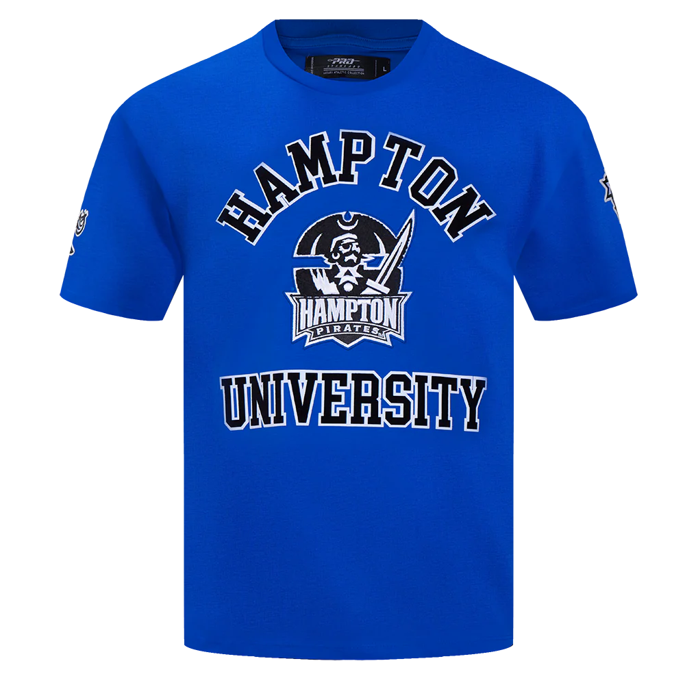 HAMPTON UNIVERSITY CLASSIC MEN'S STACKED LOGO TEE (ROYAL BLUE) - Image 8