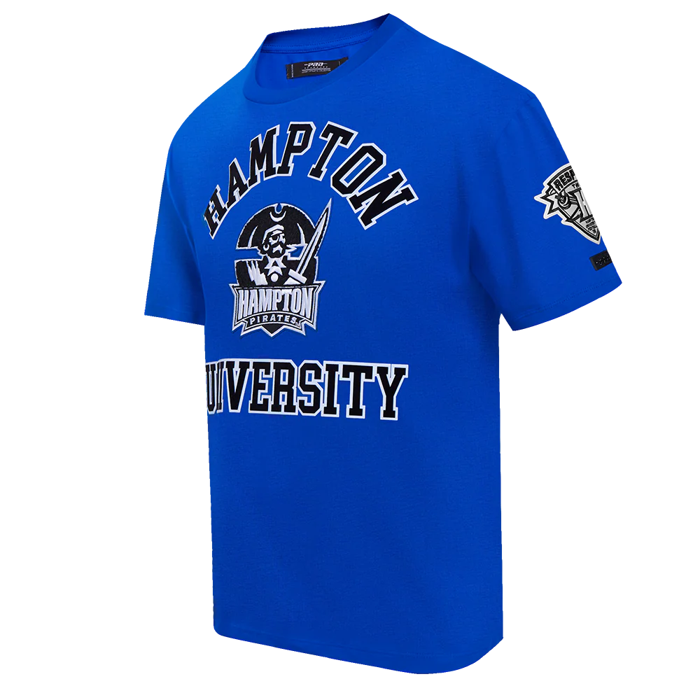 HAMPTON UNIVERSITY CLASSIC MEN'S STACKED LOGO TEE (ROYAL BLUE) - Image 9
