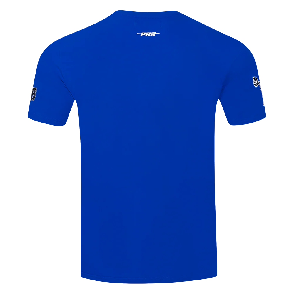 HAMPTON UNIVERSITY CLASSIC MEN'S STACKED LOGO SINGLE JERSEY TEE (ROYAL BLUE) - Image 5