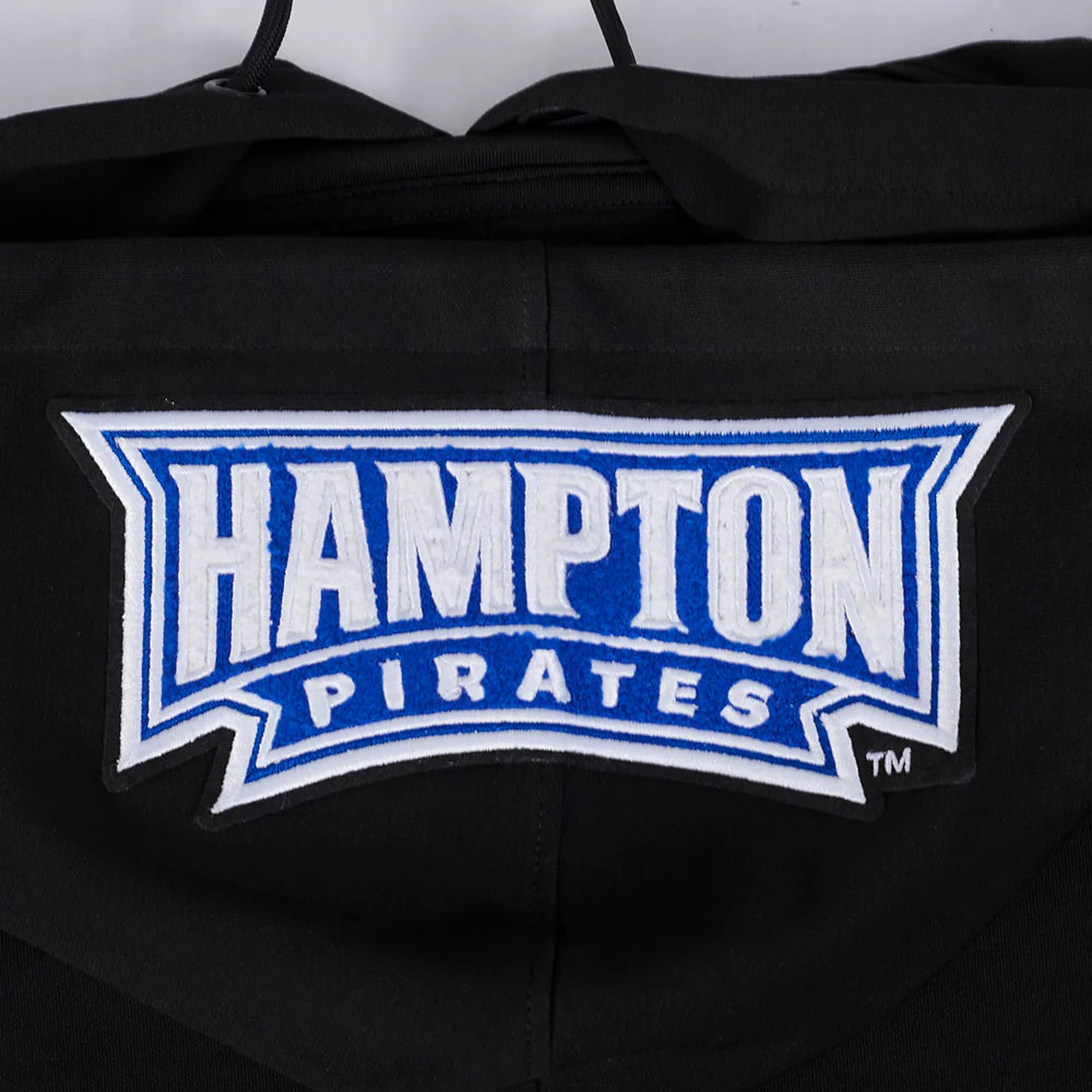 HAMPTON UNIVERSITY CLASSIC MEN'S DOUBLE KNIT PULLOVER HOODIE (BLACK) - Image 7