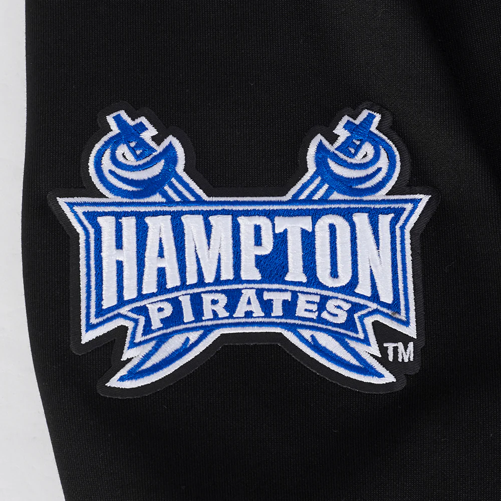 HAMPTON UNIVERSITY CLASSIC MEN'S DOUBLE KNIT PULLOVER HOODIE (BLACK) - Image 8