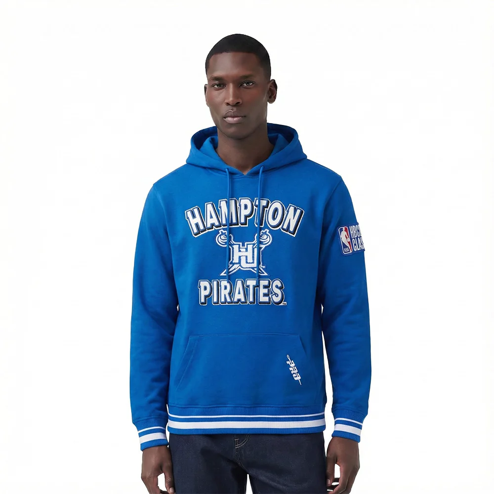 HAMPTON UNIVERSITY HBCU CLASSIC 2026 MEN'S RIB FLC PO HOODIE (ROYAL BLUE)