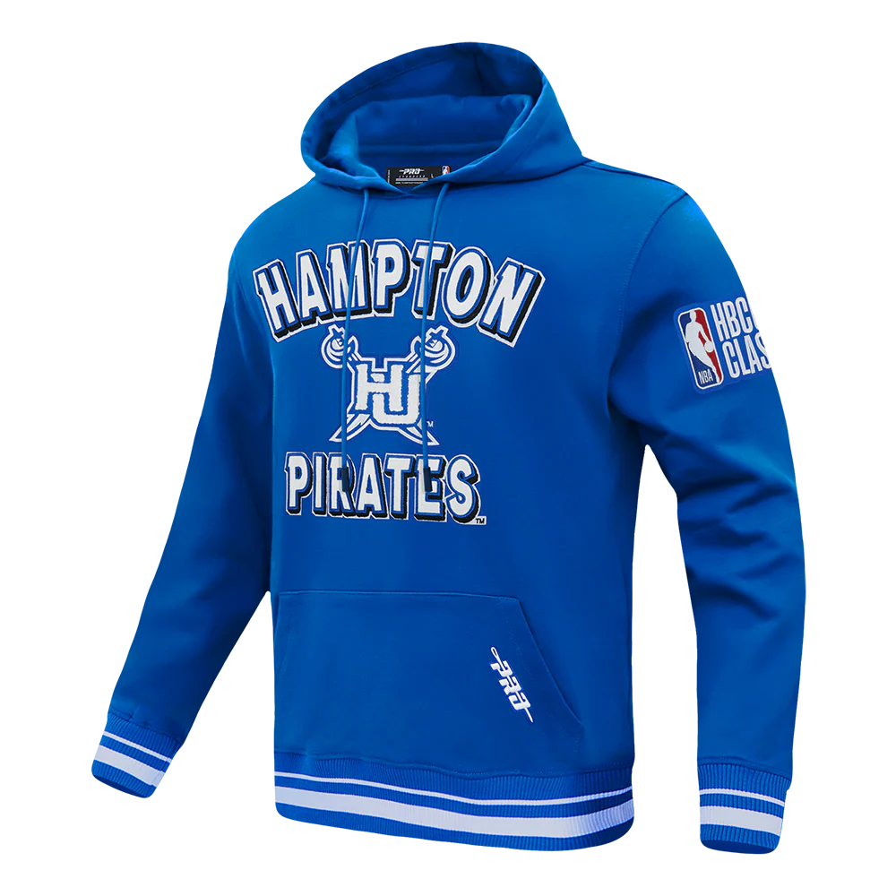 HAMPTON UNIVERSITY HBCU CLASSIC 2026 MEN'S RIB FLC PO HOODIE (ROYAL BLUE) - Image 5