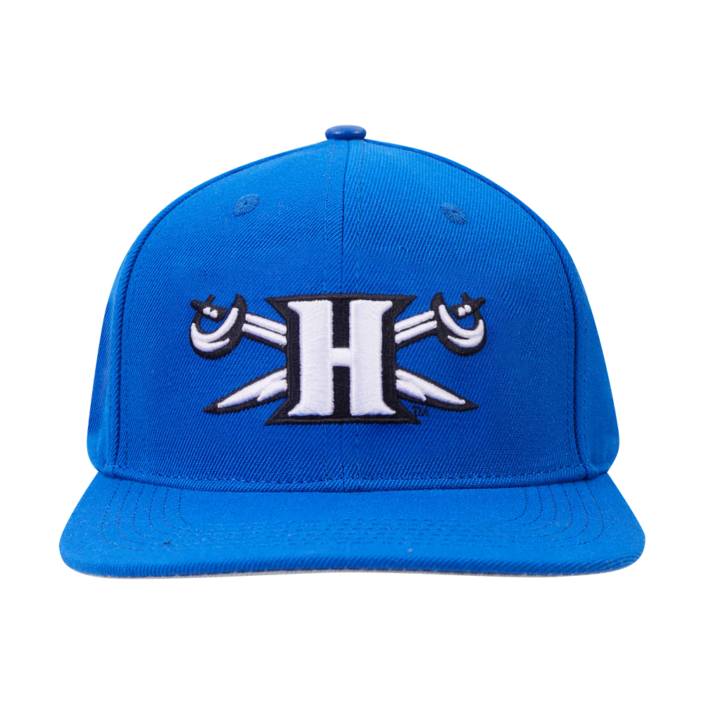 HAMPTON UNIVERSITY CLASSIC UNISEX WOOL SNAPBACK HAT (ROYAL BLUE) - Image 3