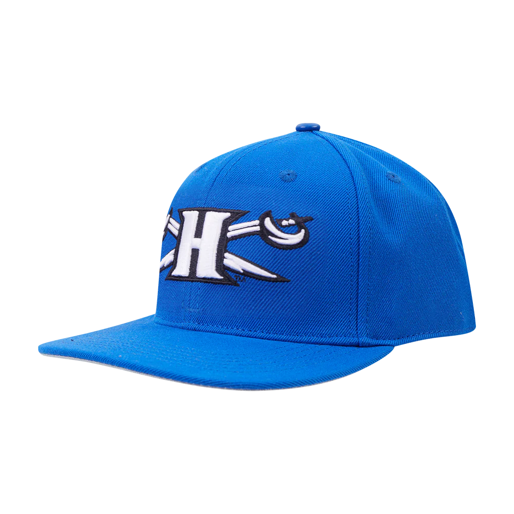 HAMPTON UNIVERSITY CLASSIC UNISEX WOOL SNAPBACK HAT (ROYAL BLUE) - Image 4